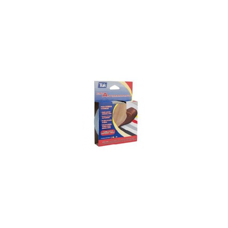 Cinta antiderrapante 1" x 4.57 mts gris