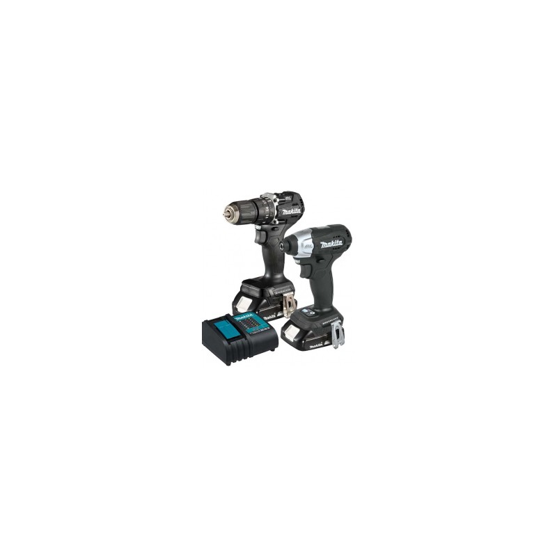 Kit Atornillador y Taladro Rotomartillo 18V Brushless